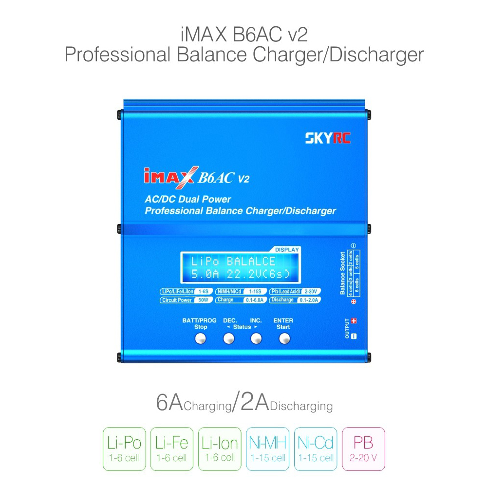 Drone Racing Charger - Skyrc IMAX B6AC V2 Balancer/Ladegerät für