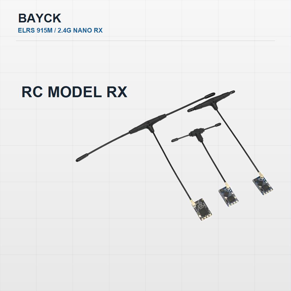 Drone Racing Antenna - BAYCK ExpressLRS 2.4GHz/915MHz Nano-Empfänger mit T-Antenne