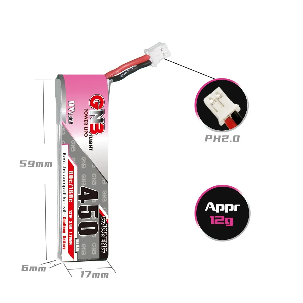 2 Stück neue GNB 2S 7,6 V 450  – Drone Racing Charger Bewertung und Preis